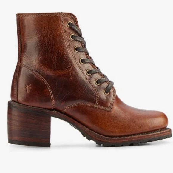 Frye Sabrina leather lace up ankle boot 6.5 - Picture 15 of 16